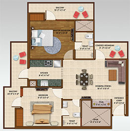 affordable projects in Greater Noida West - floor plan