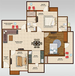 affordable projects in Greater Noida West - floor plan